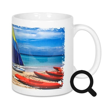 Hochwertige Keramiktasse 11 oz mit Sublistar® Beschichtung. 
