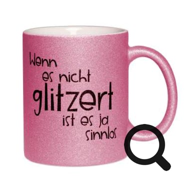  Ein absoluter Hingucker! Die Keramiktasse SPARK 11oz in sieben Glitzer-Farben mit Sublistar® Beschichtung. Die perfekte Wahl für das Bedrucken mit Texten oder Grafiken in dunkler Farbe. 