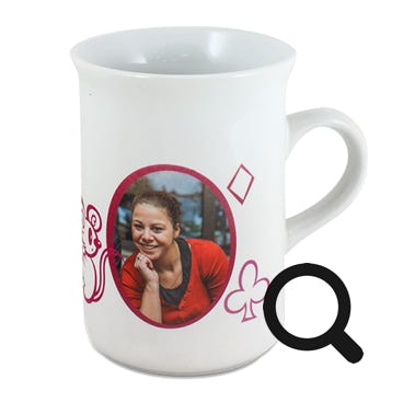 Hochwertige Keramiktasse 10oz mit DURAGLAZE®-Coating.  Fotodruck von höchster Qualität.